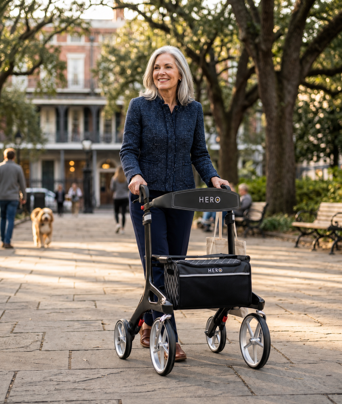 Lightweight seat walker for steady walking