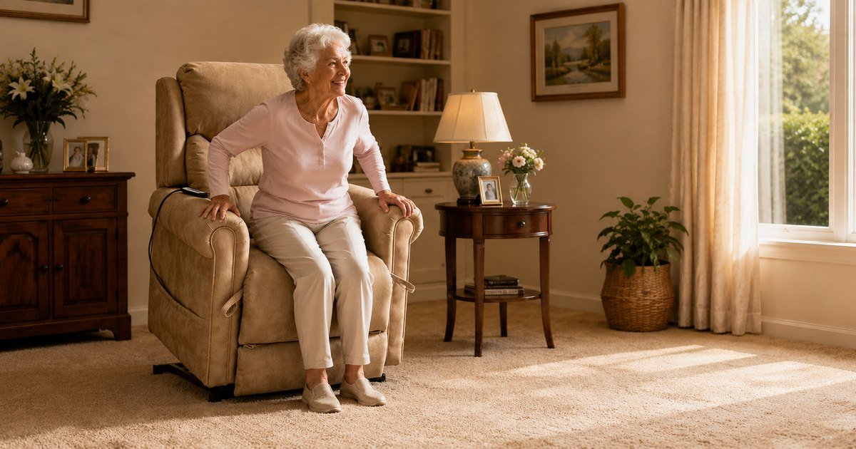A lift recliner gently raises you to your feet, so standing up stays safe and easy
